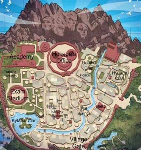 hidden villages naruto|naruto hidden village map.